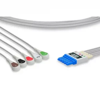 Cable ECG Philips M1644A Compatible | 5 Latiguillos de Botón